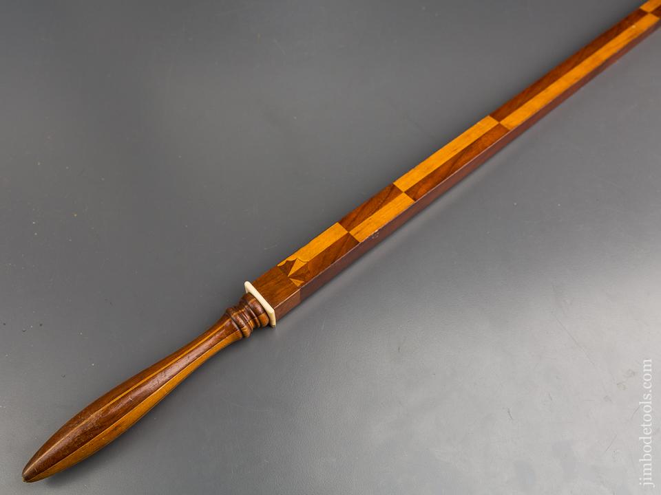 Fancy & Fine! 43 3/4 inch Inlaid Draper's Ell Rule - 83577