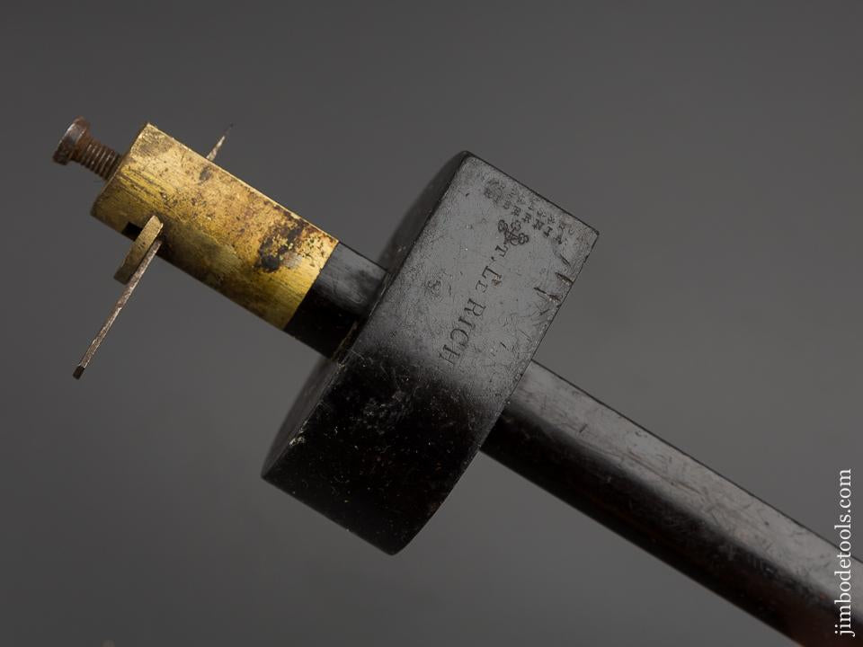10 1/4 inch MARPLES Ebony & Brass Slitting Gauge - 83582