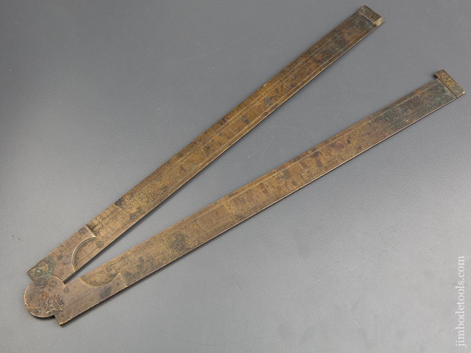 24 inch Brass Folding Blacksmith's Rule - 83593R