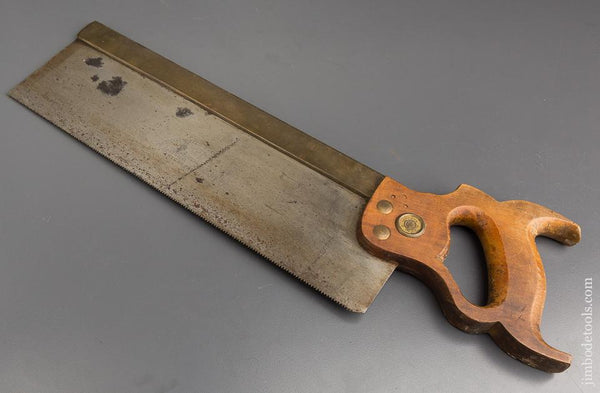 NEW OLD STOCK 13 point 14 inch UNUSED! Crosscut HENRY DISSTON & SONS PHILADA Brass Back Saw - 83597R