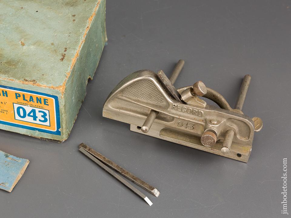 RECORD No. 043 Plough Plow Plane 100% COMPLETE in Original Box - 83601