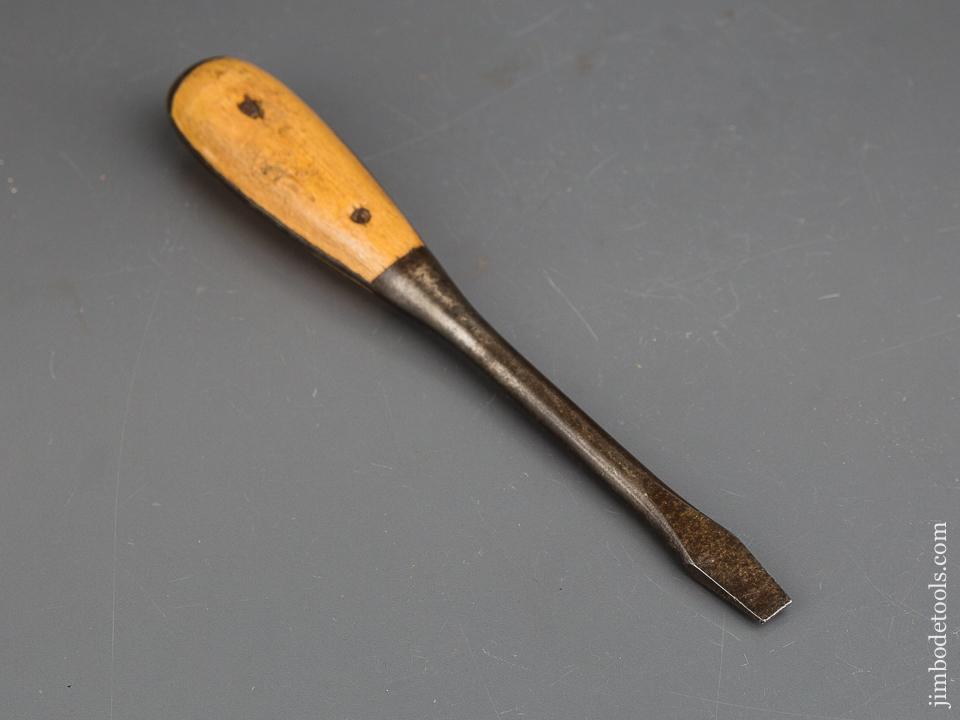3/8 x 8 1/2 inch Screwdriver with FINE Wooden Handle - 83622