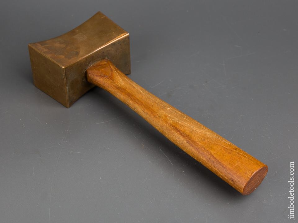 Stunning! 3 1/2 pound Brass Carver's Mallet - 83626