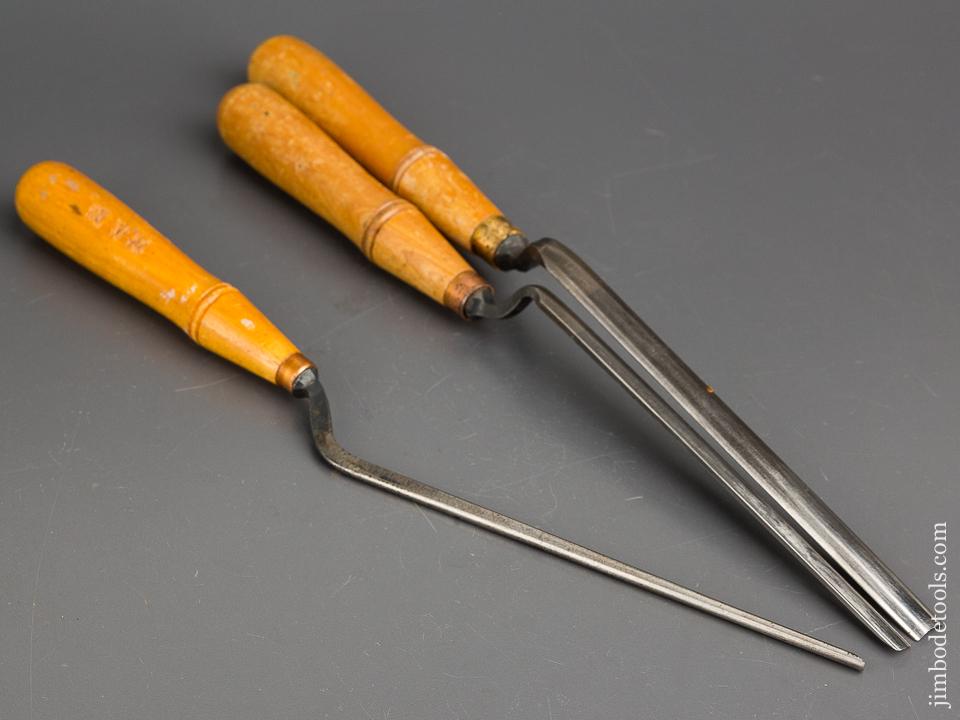 Three BUCK BROS Crank Neck Gouges - 83634