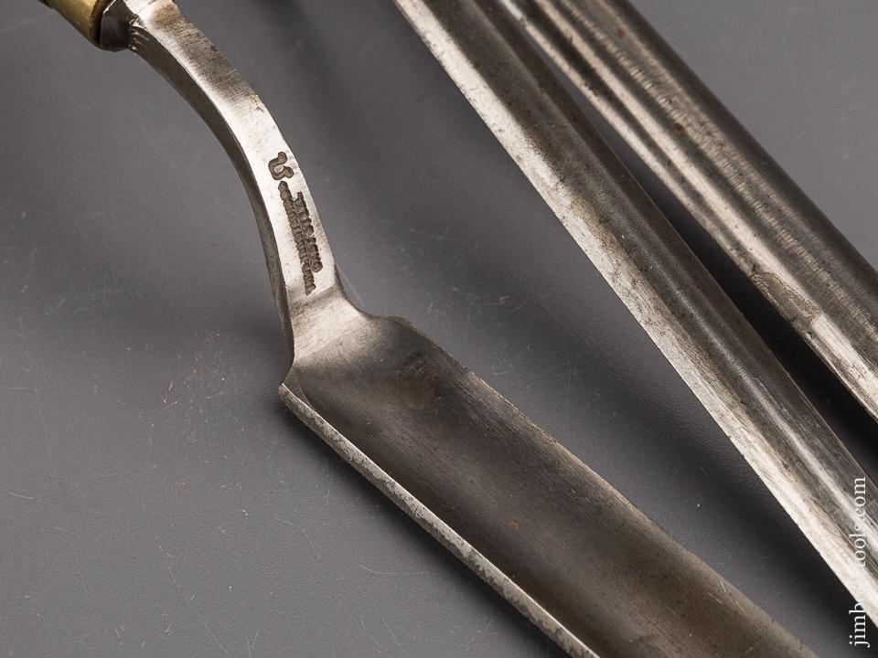 Four IBBOTSON Pattern Maker's Crank Neck Paring Gouges - 83637