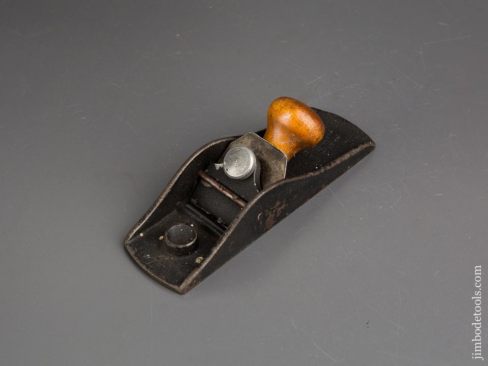 Rare! A. LAWSON 2 x 6 3/4 inch Block Plane circa 1945-50 with Beech Knob - 83641