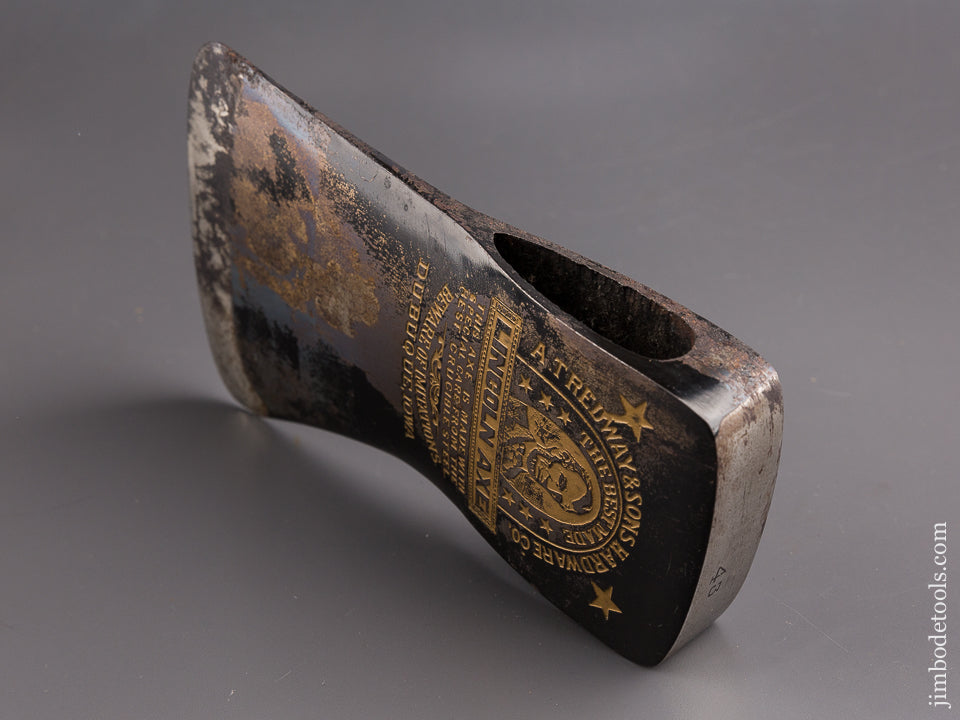 FANTASTIC! Crisp Embossed LINCOLN Axe with Original Paint! - 83642U
