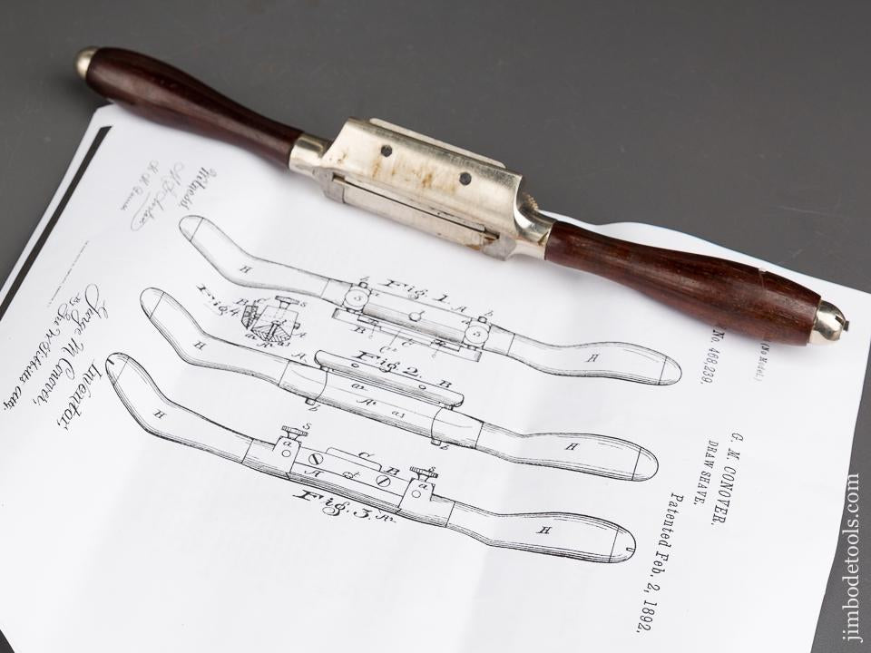 Extra Fine! CONOVER Patent MILLERS FALLS  No. 2 Four Way Spoke Shave - 83656