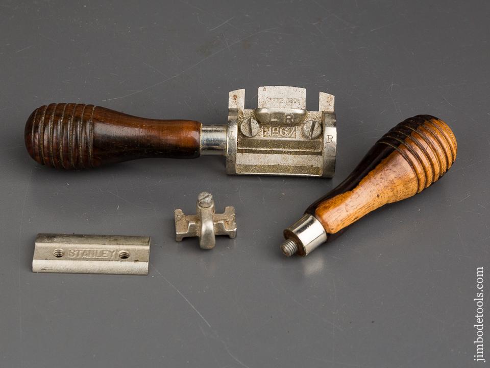 Mint! STANLEY No. 67 Universal Spoke Shave with Fence and Both Bottoms - 83657