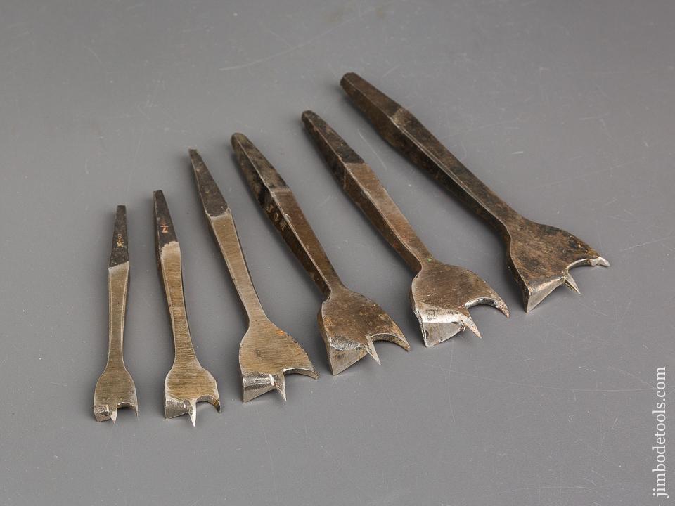 Set of Six Center Bits by HILGER & SON - 83697