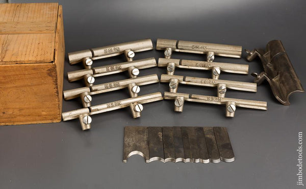 COMPLETE set of Hollows & Rounds Bottoms for STANLEY No. 45 Combination Plane with Irons! - 83721