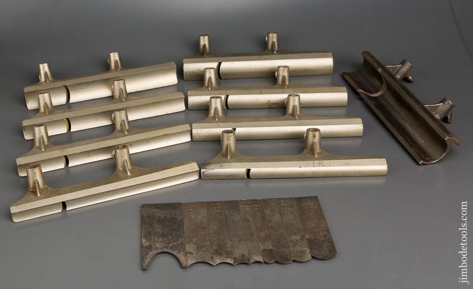 COMPLETE set of Hollows & Rounds Bottoms for STANLEY No. 45 Combination Plane with Irons! - 83721