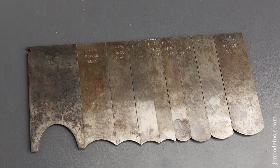 COMPLETE set of Hollows & Rounds Bottoms for STANLEY No. 45 Combination Plane with Irons! - 83721
