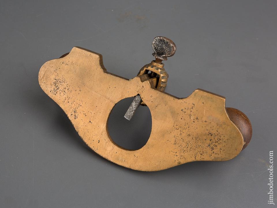 Brass STANLEY No. 71 1/2 Pattern Maker's Router Plane with 1/4 inch Cutter - 83725