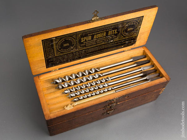 Complete Set of 13 RUSSELL JENNINGS Auger Bits in Original 3 Tiered Box - 83729