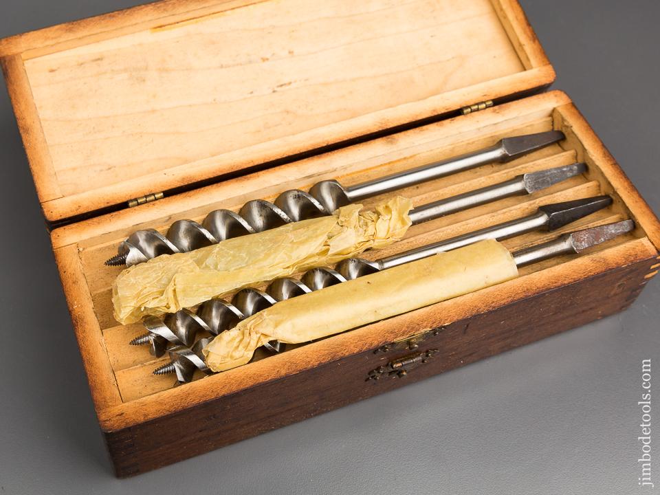 Complete Set of 13 RUSSELL JENNINGS Auger Bits in Original 3 Tiered Box - 83729