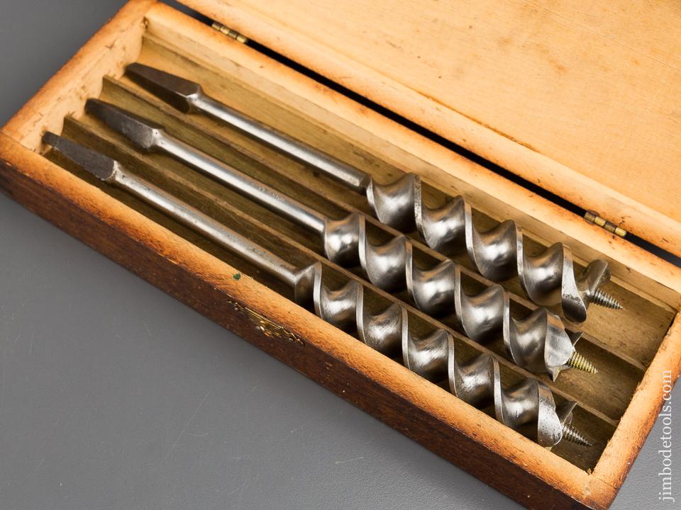 Complete Set of 13 RUSSELL JENNINGS Auger Bits in Original 3 Tiered Box - 83729