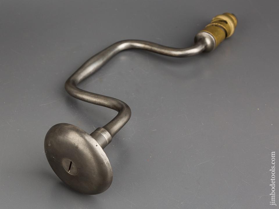 FINE Eight inch STACKPOLE Patent April 2, 1867 Bit Brace - 83733
