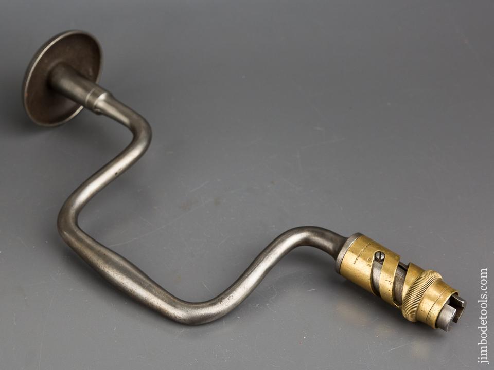 FINE Eight inch STACKPOLE Patent April 2, 1867 Bit Brace - 83733
