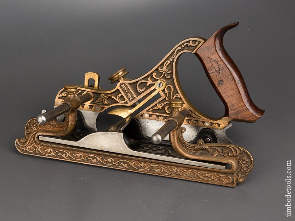 Exquisite! STANLEY MILLERs Patent No. 42 Gunmetal Plow Plane - 83747U