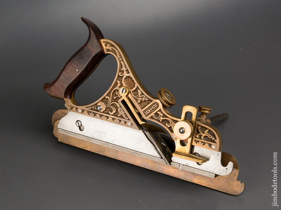 Exquisite! STANLEY MILLERs Patent No. 42 Gunmetal Plow Plane - 83747U