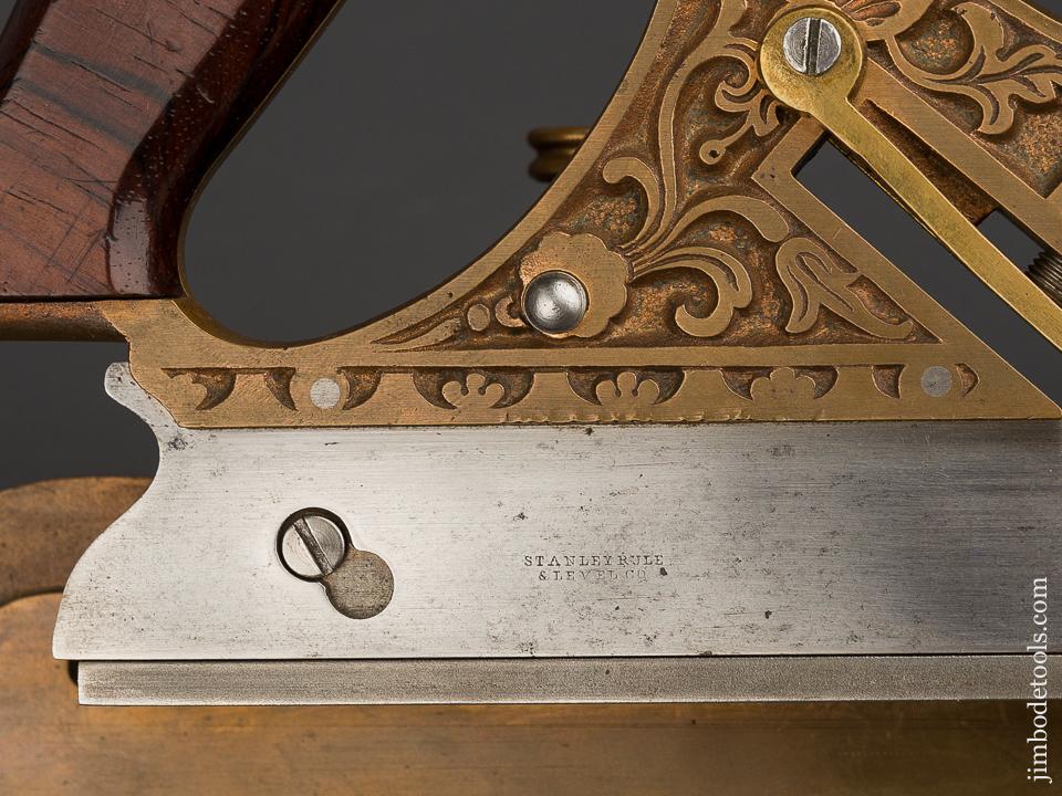 Exquisite! STANLEY MILLERs Patent No. 42 Gunmetal Plow Plane - 83747U