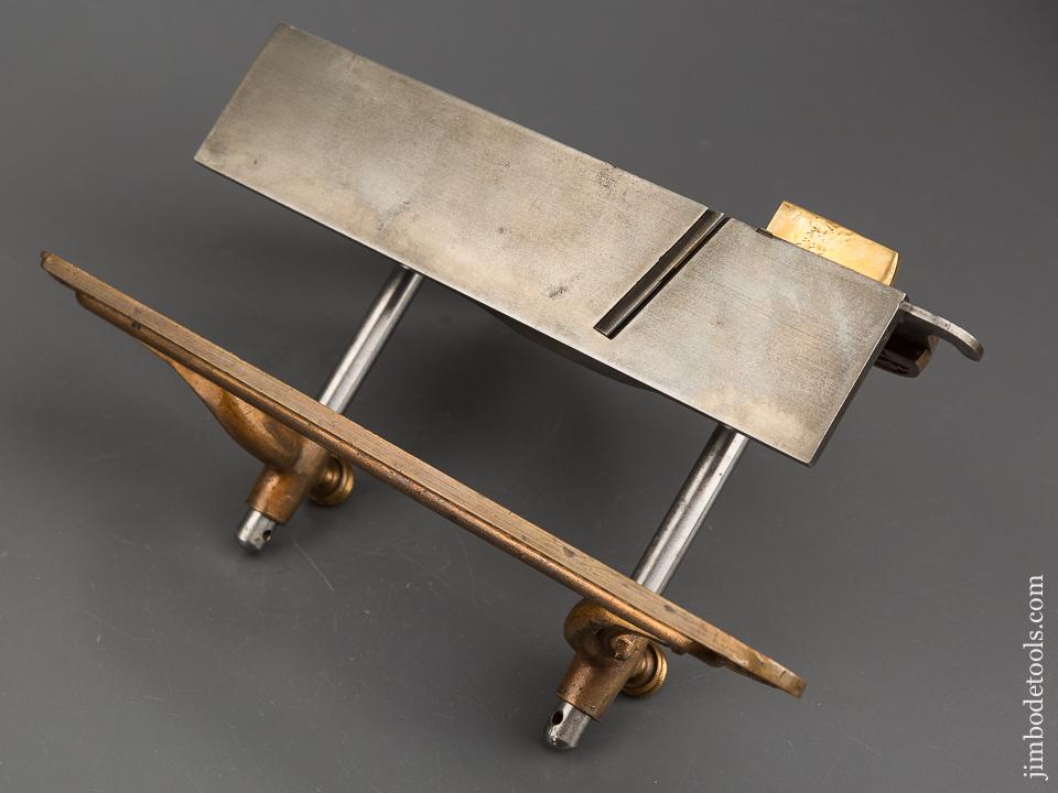 Exquisite! STANLEY MILLERs Patent No. 42 Gunmetal Plow Plane - 83747U