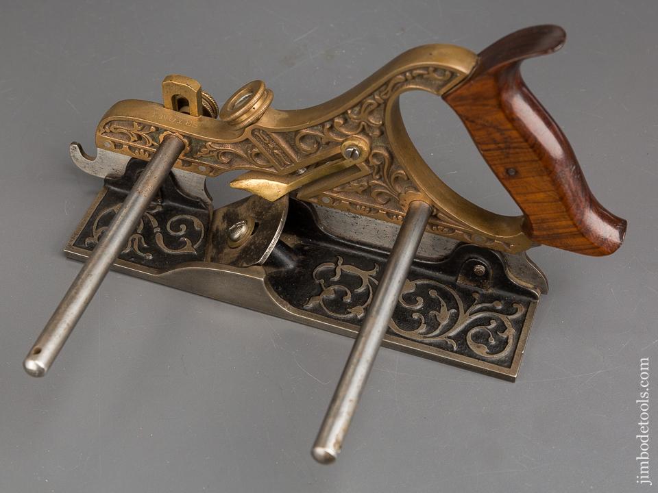 Exquisite! STANLEY MILLERs Patent No. 42 Gunmetal Plow Plane - 83747U