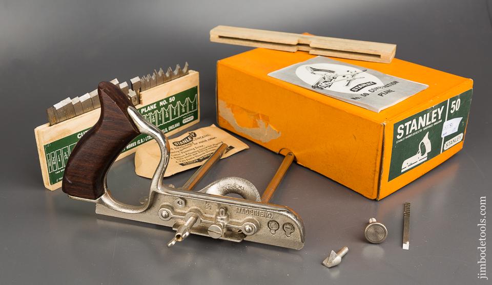 STANLEY No. 50 Light Combination Plane 100% COMPLETE in Original Box MINT - 83758