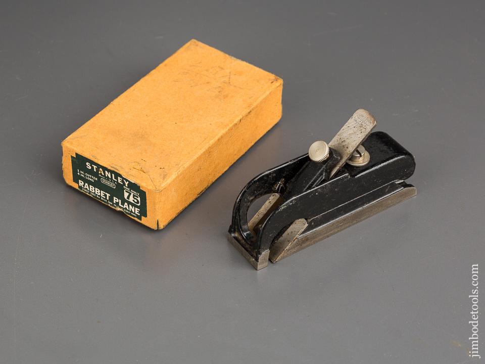 STANLEY No. 75 Rabbet Plane NEAR MINT in Original Box - 83759
