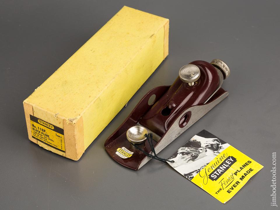 STANLEY No. 118 Low Angle Block Plane with Decal & Tag in Original Box - 83769