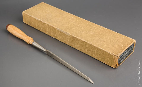 1/8 x 14 1/8 inch JAMES SWAN No. 1230 Socket Firmer Gouge MINT in Original Box - 83376