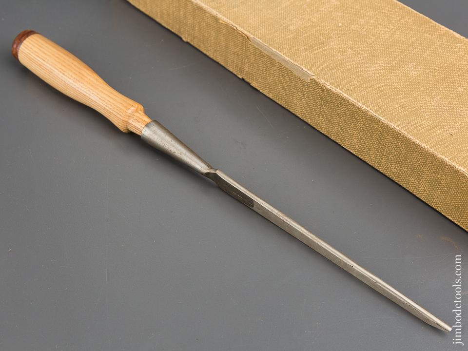 1/8 x 14 1/8 inch JAMES SWAN No. 1230 Socket Firmer Gouge MINT in Original Box - 83376