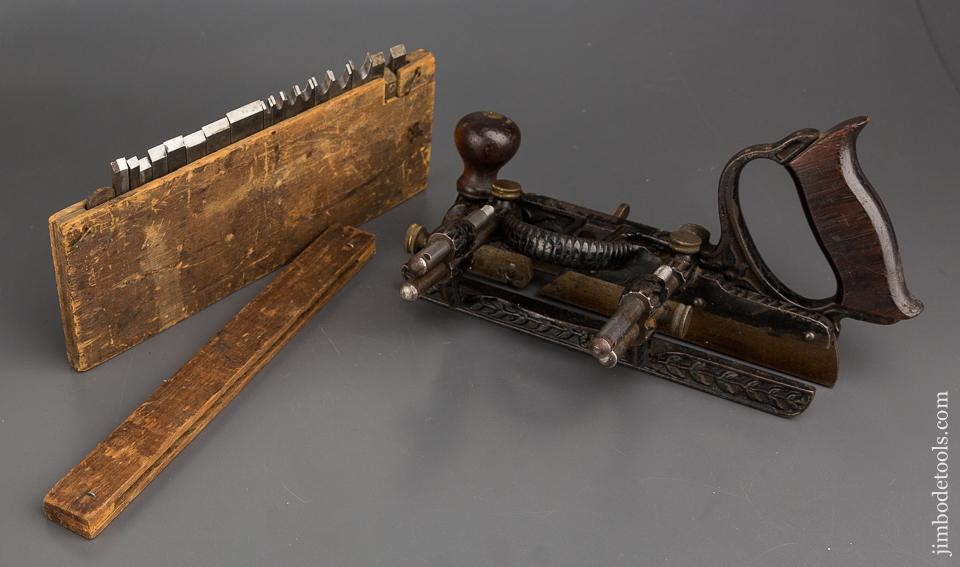 STANLEY No. 45 Combination Plane Type One circa 1884 with 18 Cutters and Two Stops - 83782