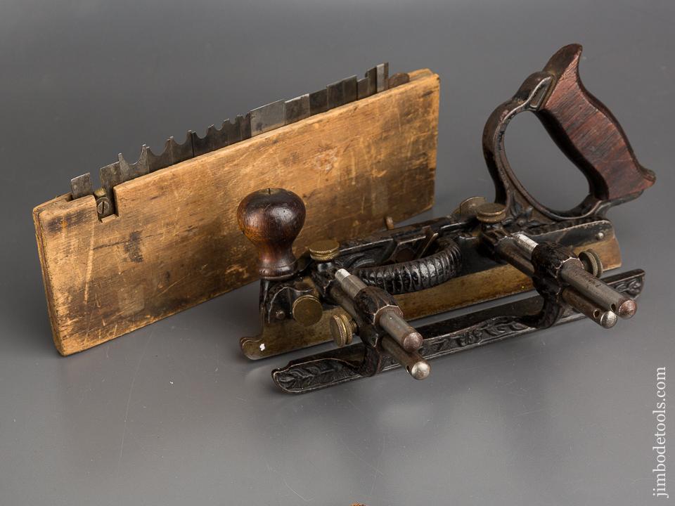 STANLEY No. 45 Combination Plane Type One circa 1884 with 18 Cutters and Two Stops - 83782