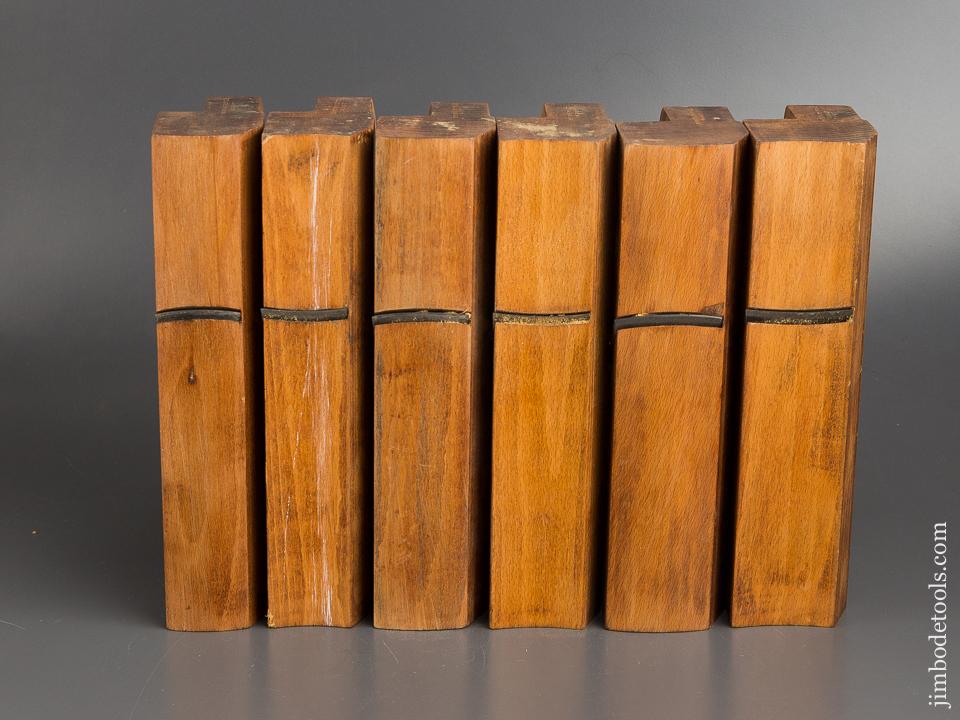 Three CRISP Pairs of Hollows & Rounds Molding Planes by BENSEN & CRANNELL ALBANY NY circa 1843-62 EXTRA FINE - 83790