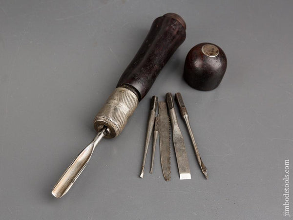 7 1/4 inch MILLERS FALLS Rosewood Tool Handle with Six Tools - 83815
