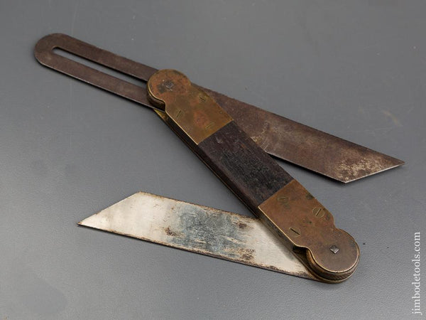 Rare! FRANKE WITTER Patent February 22, 1887 Ten inch Double Bevel Gauge - 83839R