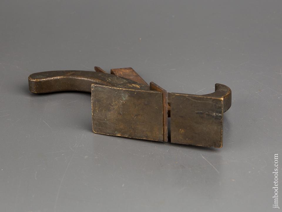 Brass tee Rabbet Plane with Steel Wedge - 83869R