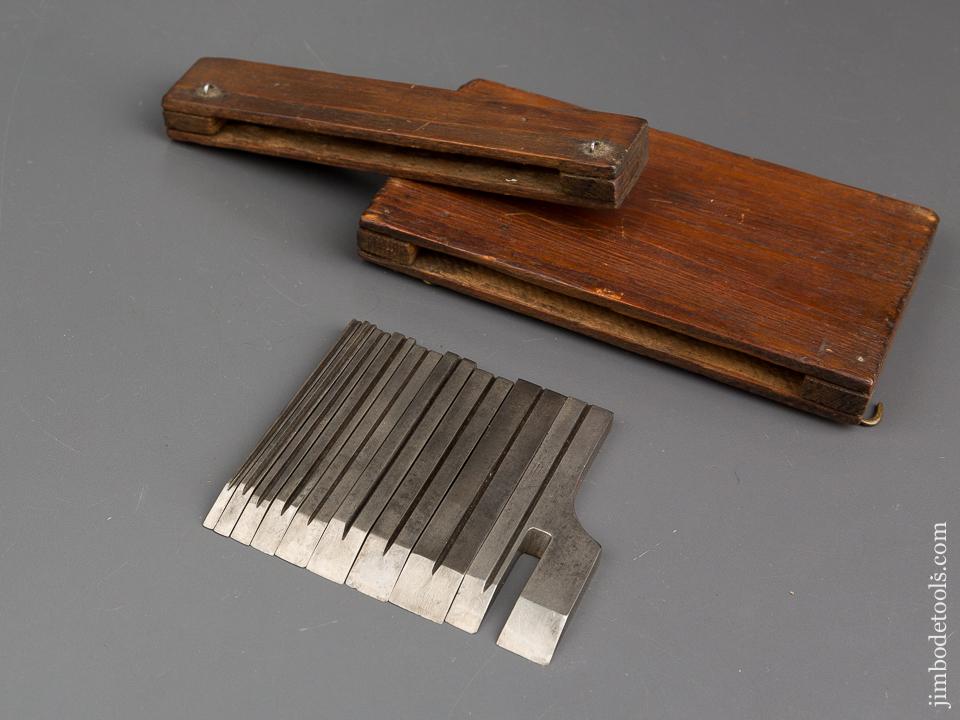 Kit with Nine MILLERS PATENT Cutters in Box to fit STANLEY MILLERS PATENT Planes No. 41, 42, 43, and 44 - 83901