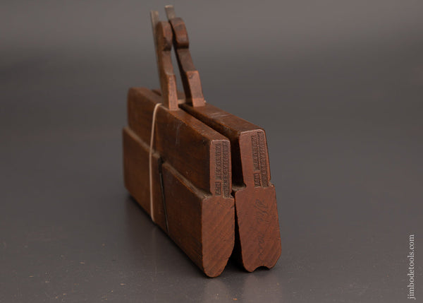 Pair of 1/2 inch Table Joint Molding Planes by T.J. McMASTER & CO AUBURN NY circa 1825-39 - 83904