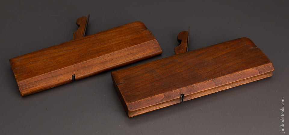 Pair of 1/2 inch Table Joint Molding Planes by T.J. McMASTER & CO AUBURN NY circa 1825-39 - 83904