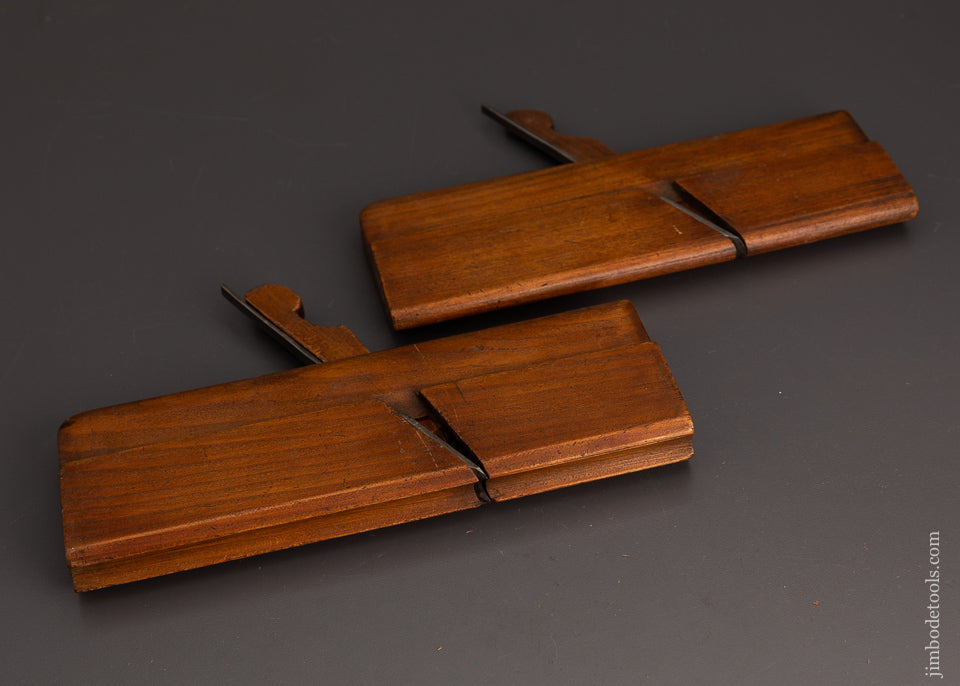 Pair of 1/2 inch Table Joint Molding Planes by T.J. McMASTER & CO AUBURN NY circa 1825-39 - 83904