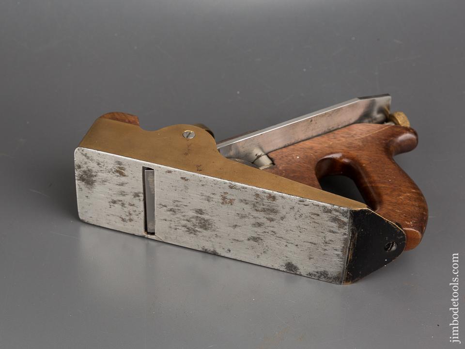 Heavy Gunmetal Infill Smooth Plane with Steel Sole and 2 1/4 inch NORRIS Iron - 83913