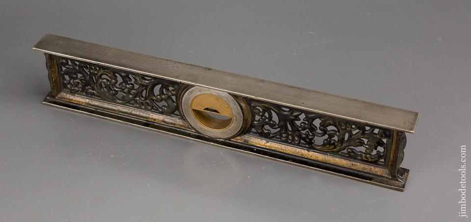 Ornate Twelve inch DAVIS Inclinometer Level with Much Gold Paint! - 83934