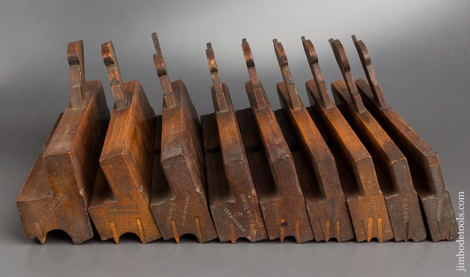 Matched Set of Nine User Bead Planes by BUCK LONDON circa 1844-63 GOOD+ to FINE - 83937