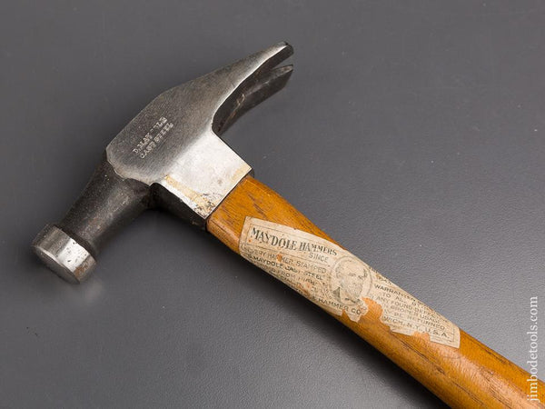 16 ounce D. MAYDOLE Nail Hammer MINT & UNUSED with Label Norwich, NY circa 1828-77 NEW OLD STOCK - 83938U