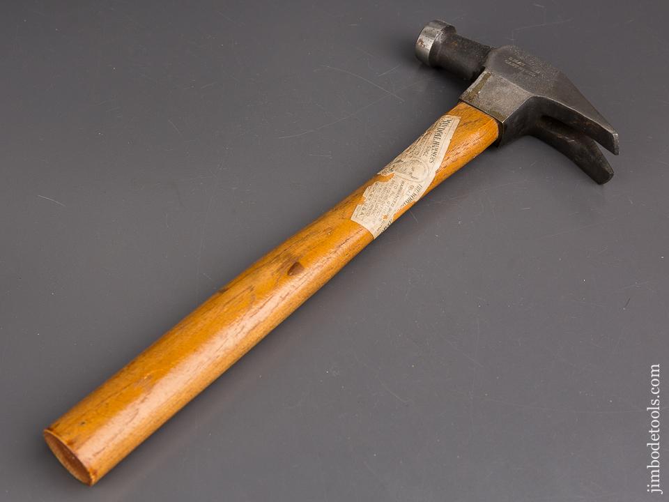 16 ounce D. MAYDOLE Nail Hammer MINT & UNUSED with Label Norwich, NY circa 1828-77 NEW OLD STOCK - 83938U