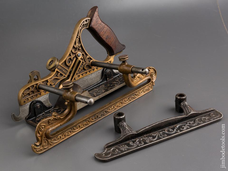 Beautiful Bronze MILLERs Patent STANLEY No. 42 Plow Plane Type 5 circa 1877-1882 - 83939