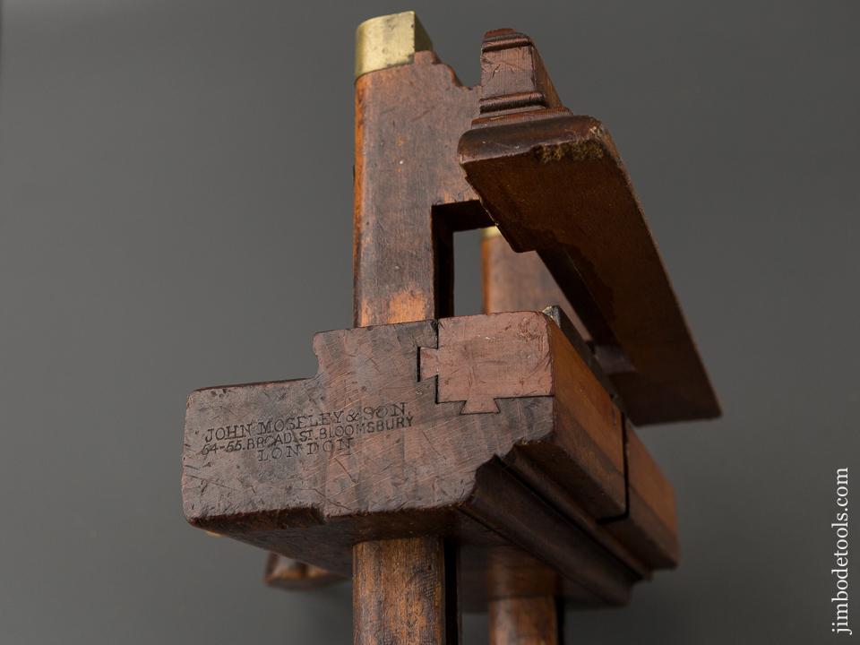 Rare! MOSELEY Sash Filletster Plane with Threaded Steel Rods Hidden Inside Arms! - 83940U